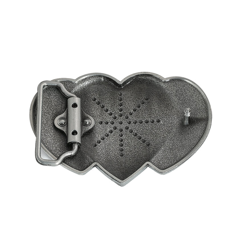 Очаровательная Уникальная рельефная пряжка для ремня из цинкового сплава с геометрическим рисунком «Три сердца» и ремешком с застежкой в стиле ретро