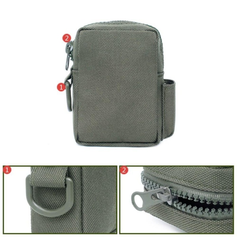 Миниатюрная тактическая сумка для повседневного использования с креплением на пояс, поясной кошелек для ключей, универсальные аксессуары для спорта на открытом воздухе, сумка для пешего туризма и охоты