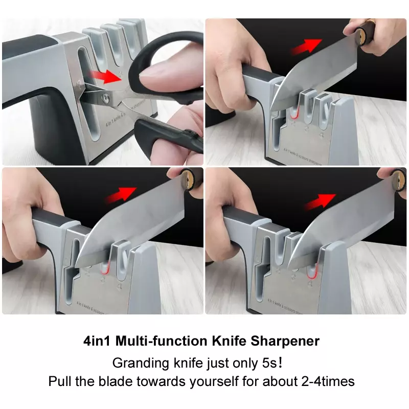 Multifunctional Knife Sharpener Sharpening Stone Grinding Scissors Kitchen Knives Tool Diamond Ceramic Sharpeners Whetstone