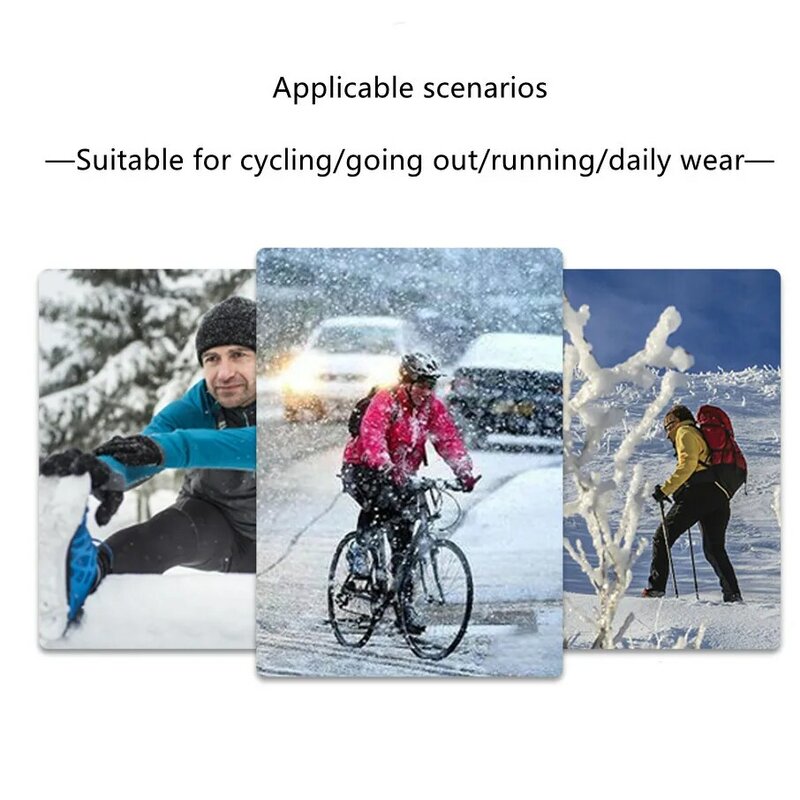 Guantes de invierno para hombre, manoplas cálidas para bicicleta, pantalla superior, dedo completo, antideslizantes, impermeables, para deporte, esquí, felpa, gran oferta