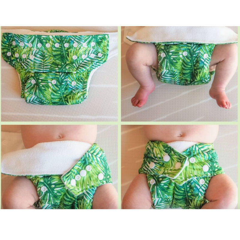 Fralda-pañal ecológico Babyland para bebé, pañales lavables de bolsillo de buena calidad para 0-2 años, 3-15KG, 5 unidades por lote
