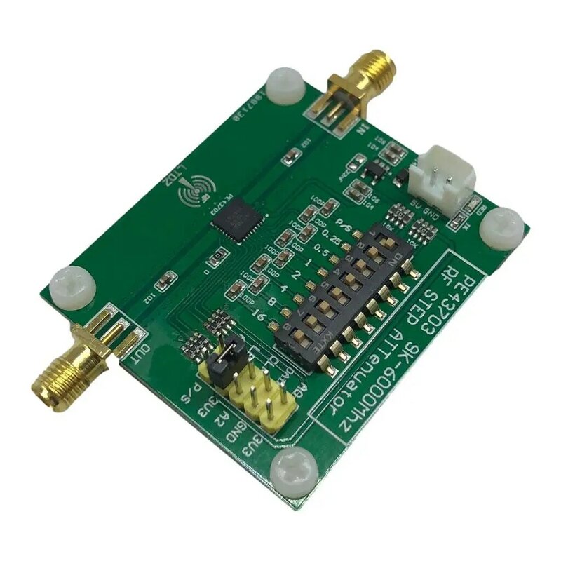 Pe43703-Modul, Einfügung verlust 2dB, 9 k-6 GHz 0,25 dB bis 31,75 dB, grün, Demo-Karte für die Funktion des Dämpfung modul moduls