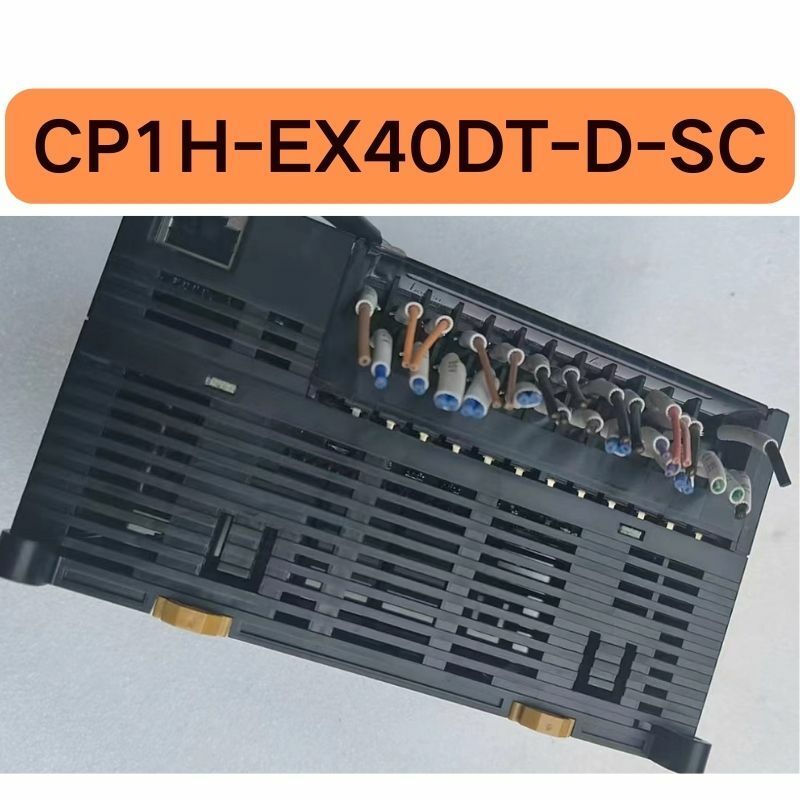 Controlador PLC de segunda mão, CP1H-EX40DT-D-SC, testado OK, sua função é testada
