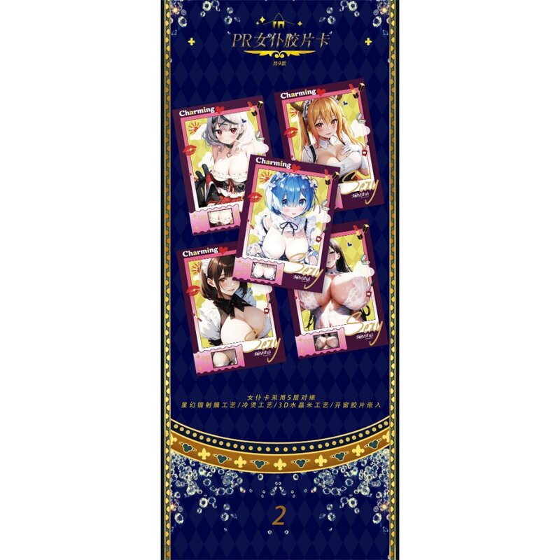 Goddess Story Rare Card Booster Box Collection Anime Game attraente Girl Rare Christmas Party Cards regalo di compleanno per bambini