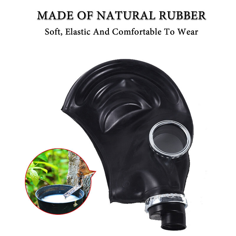 Novo 64 Tipo Multipurpose Black Gás Máscara Completa Respirador Pintura Spray Pesticida Máscara De Borracha Natural Máscara De Prevenção Química