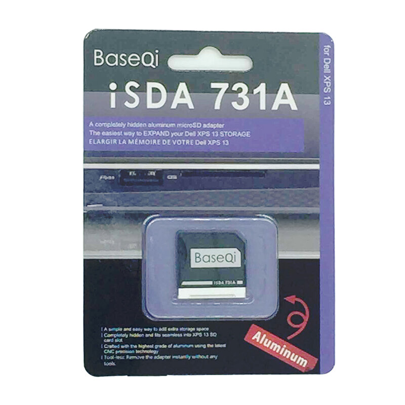 Baseqi For Dell XPS 13inch Dell 9350/9343/9360 Card Reader Mini Card Drive Adapter