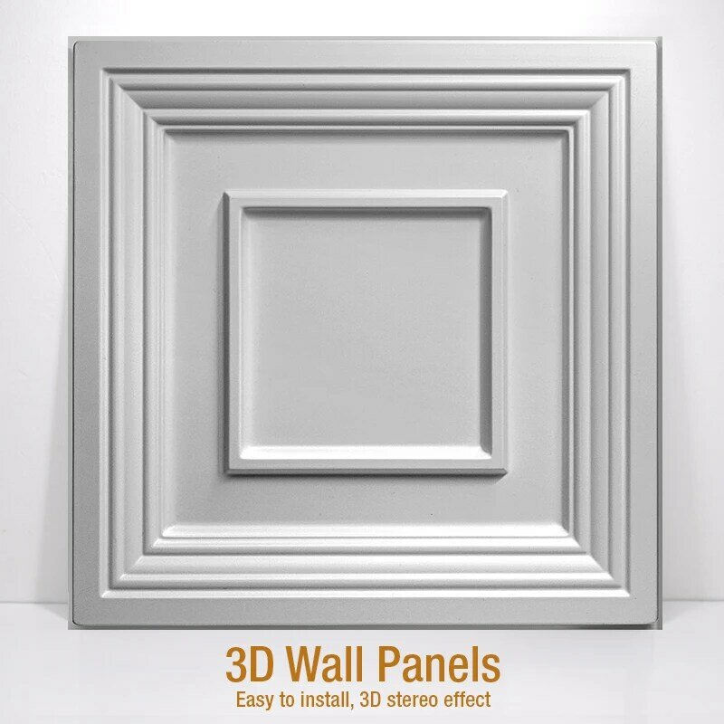 30X30Cm Huis Muur Renovatie Geometrische 3D Wandpaneel Niet-Zelfklevend 3D Muursticker Art tegel Behang Kamer Badkamer Plafond
