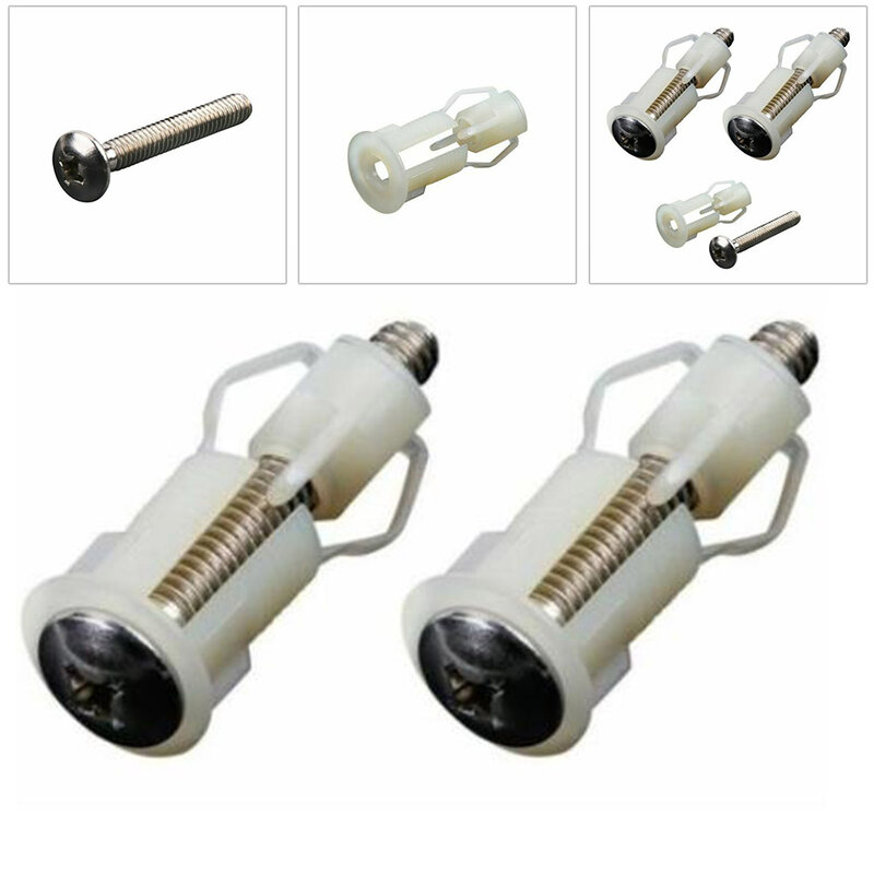Brand New High Quality Durable Toilet Toilet Seat Screws WC Seat Screw Kit Top Fix Blind Hole Fitting Kits Nut Cover