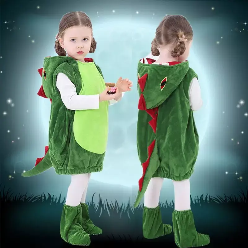 Halloween Kostüm Kinder Cosplay Dinosaurier Kleidung Set Kinder niedlich cos Kleidung Kindergarten Cartoon Show Jungen und Mädchen