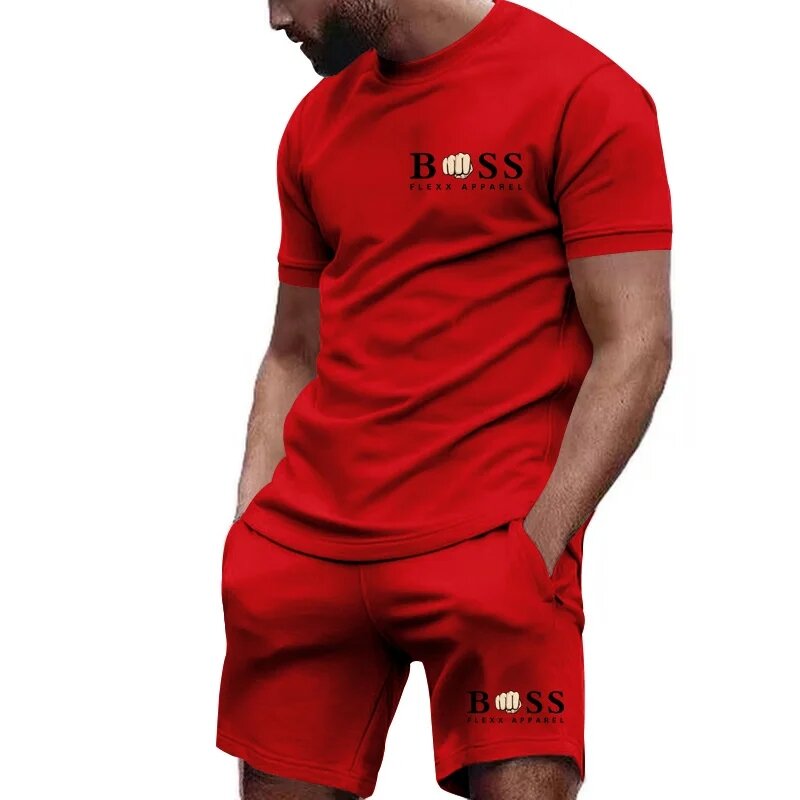 Новый мужской комплект, Классический Клетчатый дизайн, Спортивная рубашка и шорты, комплект из двух предметов, подходит для повседневного спорта