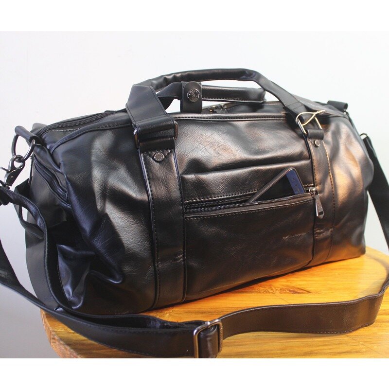 Спортивная сумка для мужчин, портативная вместительная кросс-боди сумка для путешествий на короткие расстояния, чемодан для спортзала