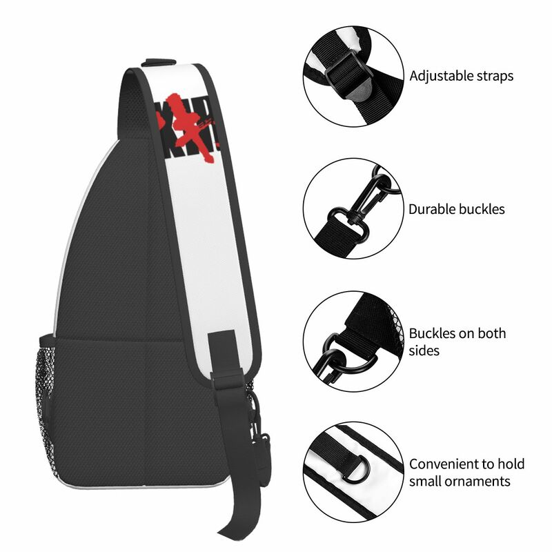 Bloody Akira Neo Tokyo Sling Bags Chest Crossbody Shoulder Sling Backpack Hiking Travel Daypack Manga Japanese Anime Fashion Bag