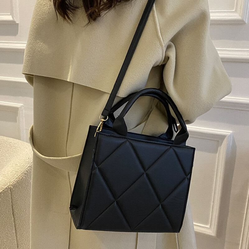 2023 Trendy Plaid Pu Leather borsa a tracolla da donna borse a tracolla borse da donna di moda