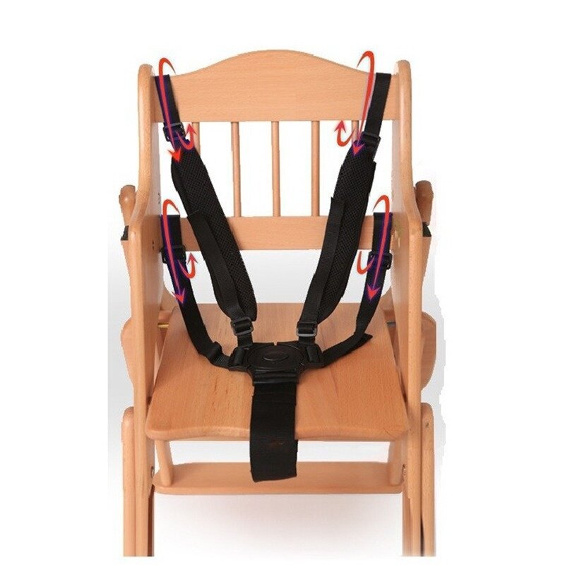 Poussette réglable SFP universelle pour enfants, ceinture de sécurité à 5 points, sangle de sécurité pour bébé, chaise haute