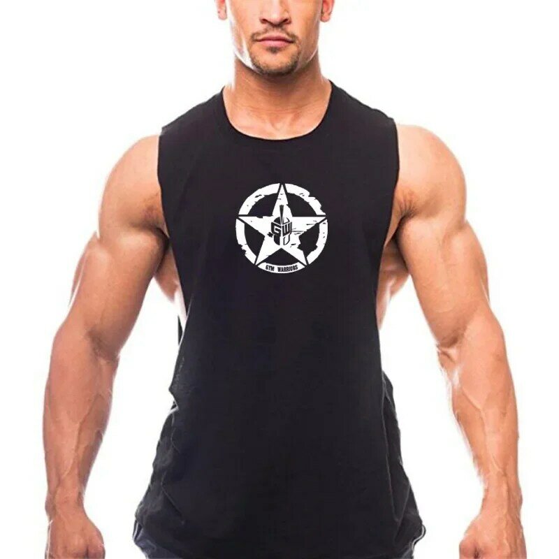 New Mens Gym Stringer Casual Tank Top Muscle Sleeveless Sporting Running Workout Clothing Cool Fashion Fitness Singlets