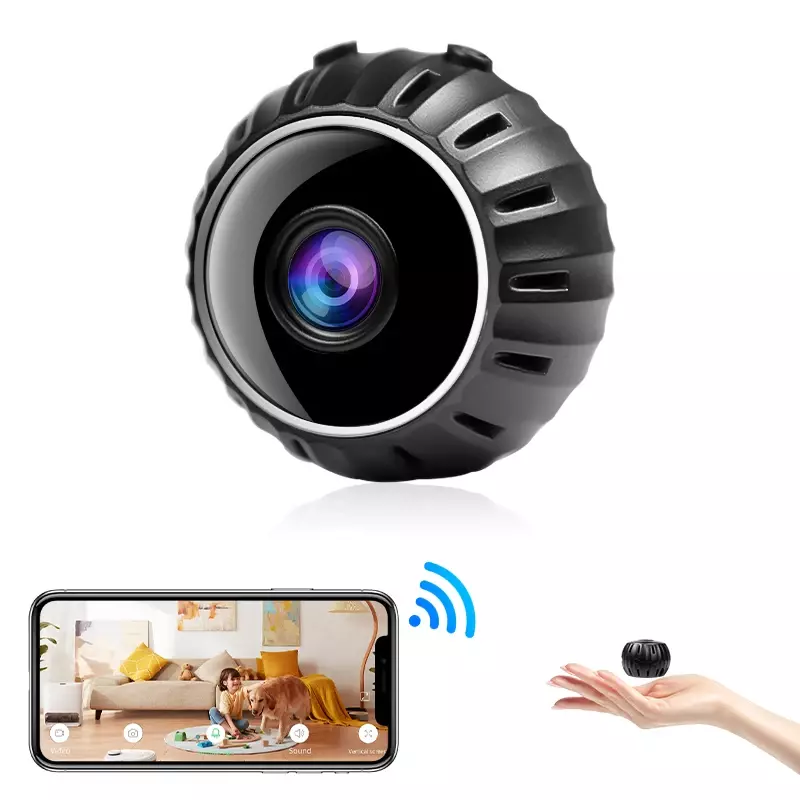 Mini Caméra de permission Extérieure Intelligente HD 1080P, Dispositif de Sécurité Sans Fil, avec Capteur, Wifi, Moniteur à Distance