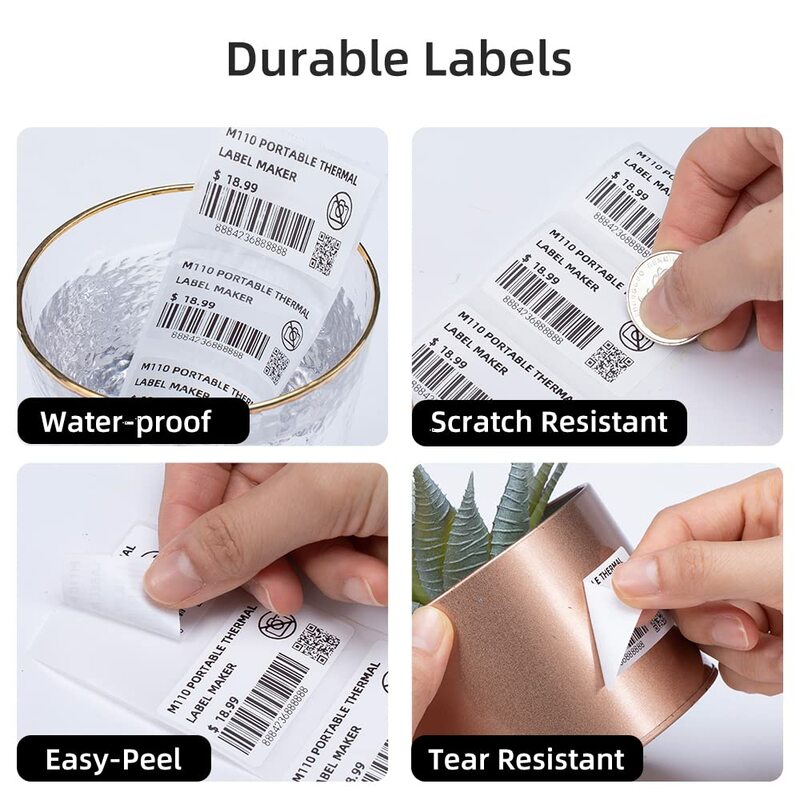 Self-Adhesive Jewelry Price Label Paper for Phomemo M110 Label Maker 70x30mm Thermal Paper Use with M110 M221 M200 M220 Printer