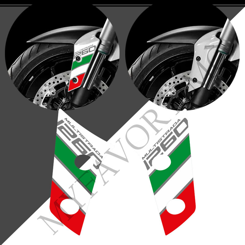 Motorfiets Gas Stookolie Kit Knie Kuip Spatbord Beschermer Stickers Stickers Tank Pad Grepen Voor Ducati Multistrada 1260S