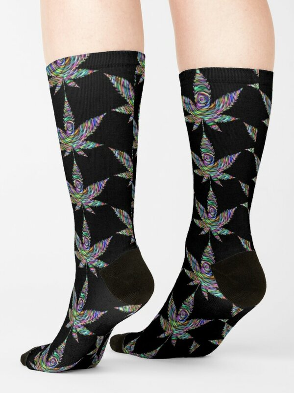 SpaceWeed aquecida meias para homens e mulheres, antiderrapante futebol meias, luxo marca