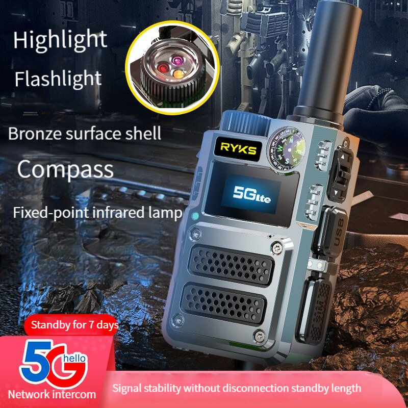 Rete walkie talkie 500km Radio a lungo raggio FDD-LTE/TDD-LTE/TD-SCDMA walki talki 4g sim card