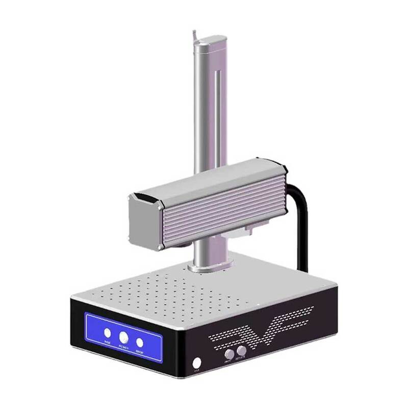 Macchina per marcatura Laser da tavolo piccola in fibra ottica modello targhetta in metallo matita targa macchina a getto d'inchiostro per stampa Laser