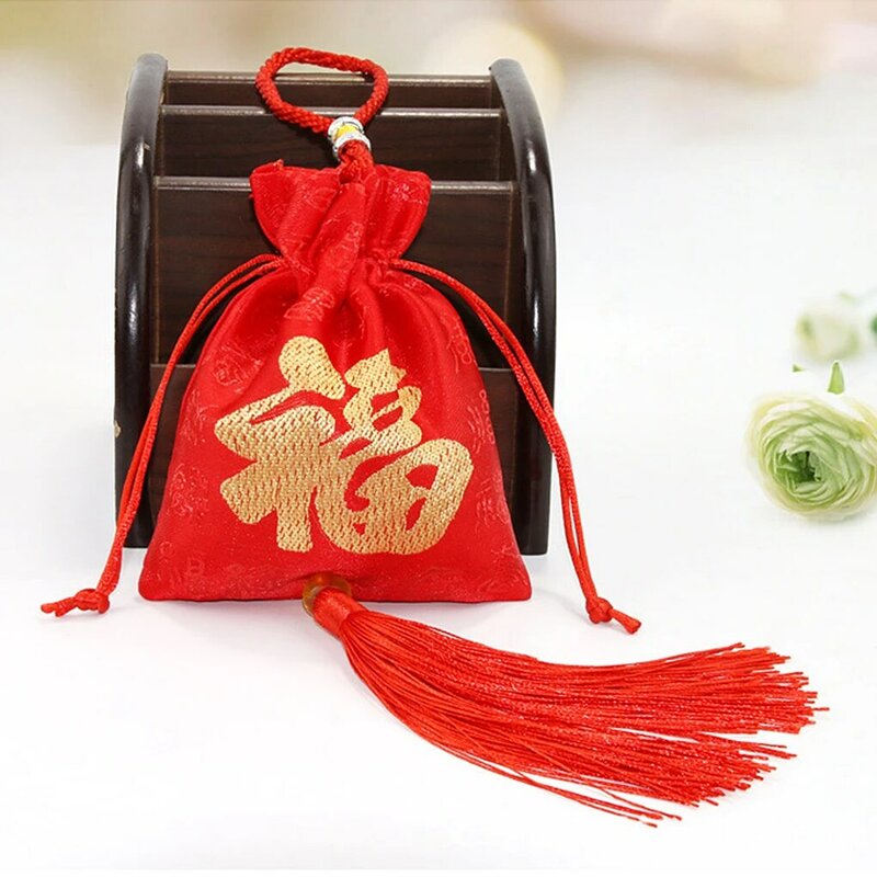 Tas tali serut hadiah tas multi-warna parfum tas kantong dekorasi rumah tangga kemasan perhiasan kantong aplikasi lebar