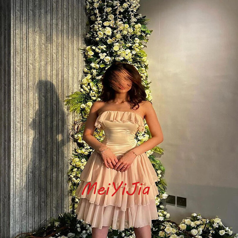 Женское вечернее платье без бретелек Meiyijia, элегантное модное платье без рукавов в стиле Саудовской Аравии, Клубные наряды на день рождения, лето 2024