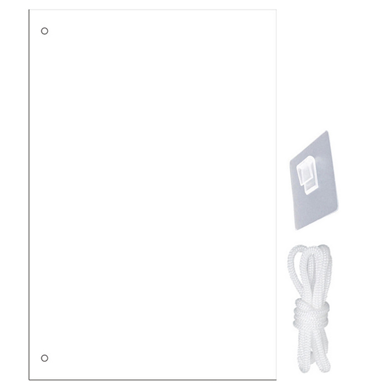 1 Set of Transparent Erasable Note Board Hanging Clear Message Board Multi-function Erasable Board