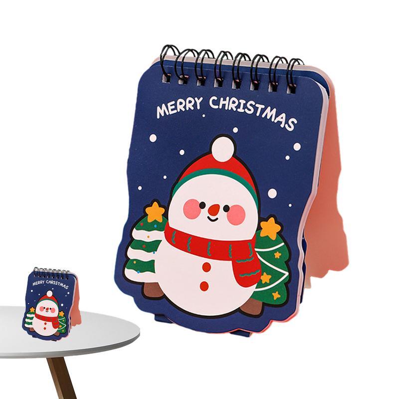 Calendario pequeño portátil de Navidad, planificador de escritorio, mesa multifuncional de pie, calendario decorativo