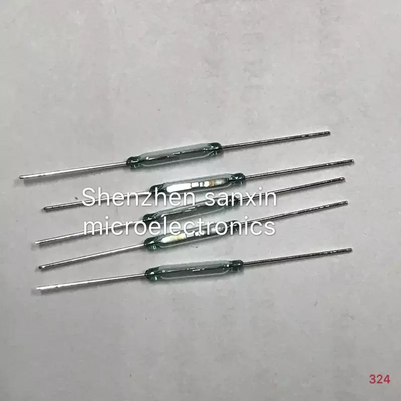 10PCS N/O Reed switch Magnetic Switch ORD324 2 * 14mm Normally Open Magnetic Induction switch