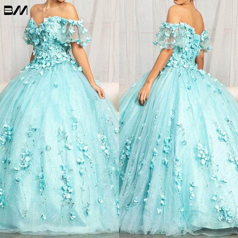 Vestidos De 15 Quinceañera na całej długości sukienka na Quinceanera 2023 kwiatowych sukienki koktajlowe przepiękna suknia balowa