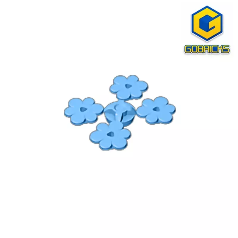 Gobricks GDS-1441 Plant Flower Small  compatible with lego 3742 children's DIY Educational Building Blocks Technical