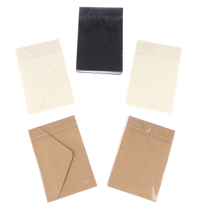 Mini janela de papel em branco Envelopes, convite de casamento Envelope, envelope presente, clássico, branco, preto, branco, 20 pcs