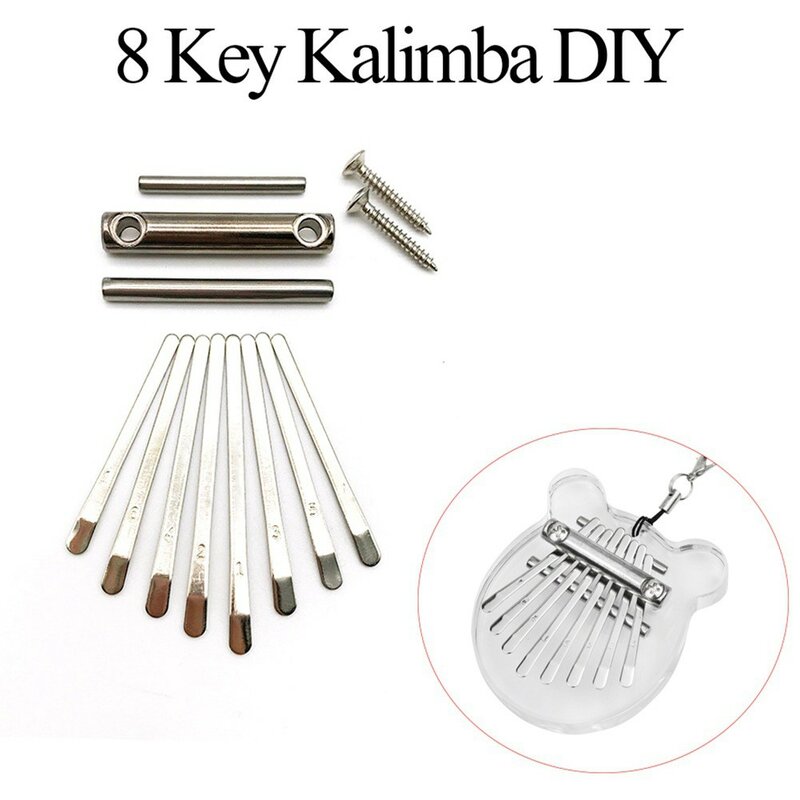 Music Tools 23g 8 Tone Accessories Set DIY Mini Thumb Piano Kalimba Keys Portable Steel Tines Replacement Durable