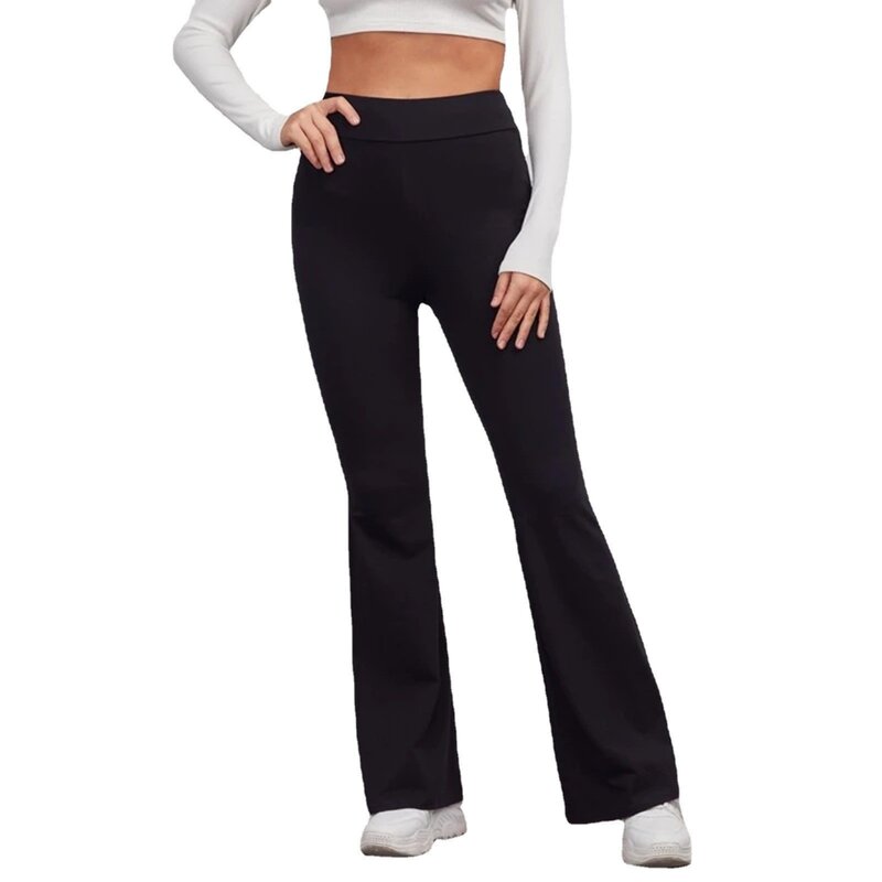 Sports Micro Flared Fitness Pants Yoga Appear Thin High Waisted Hip Lifting Seamless Wide Leg Pants Flared Pants for Women