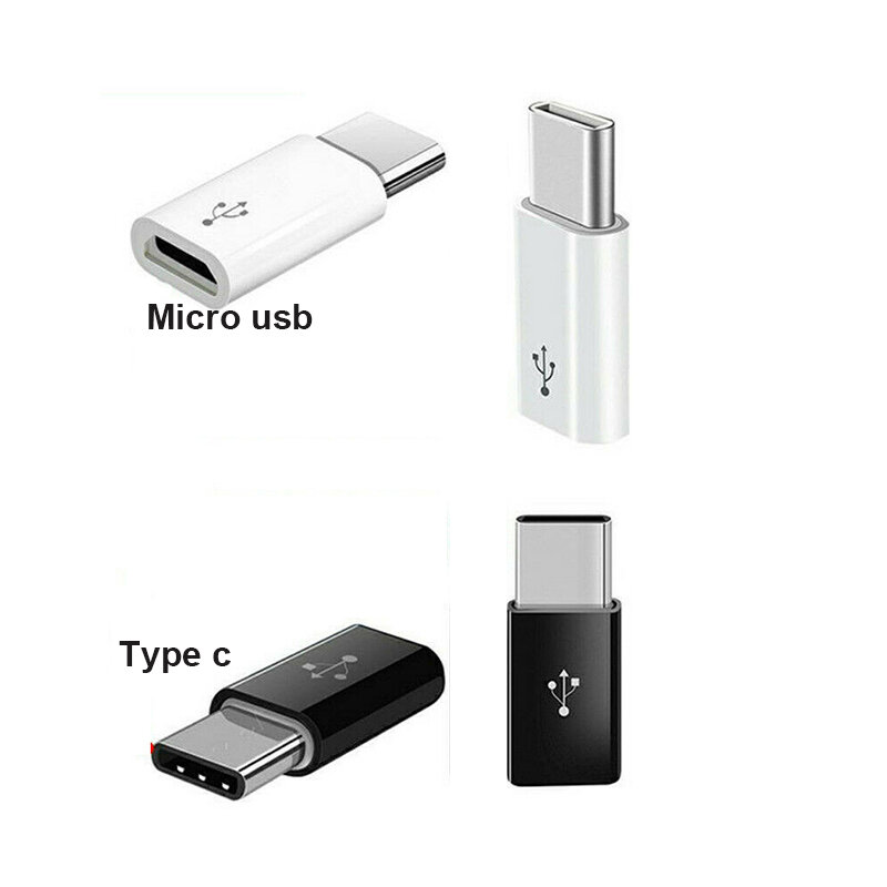 USB Type C Female to Micro USB Male Adapter Connector Type-C to Micro USB 2.0 Charger Adapter for Samsung Xiaomi Huawei Phone