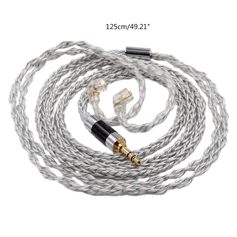 T8WC C-Pin 0,75 mm versilbertes Kabel für ZS10PRO-Ohrhörer. Zuverlässig und langlebig