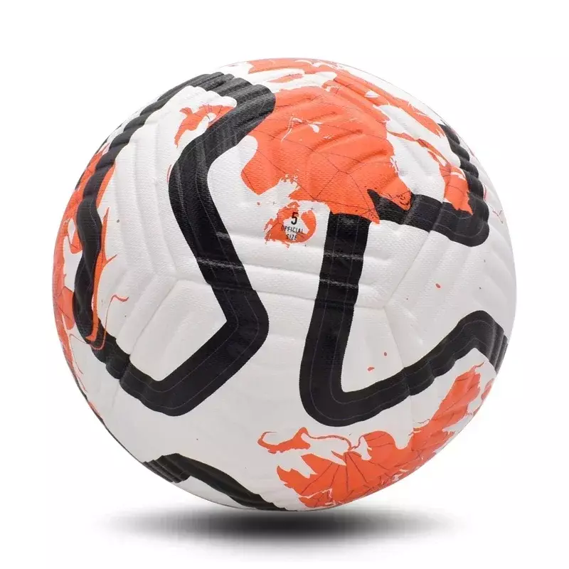 Бесшовный футбольный мяч, размер 5, Стандартный Футбольный Мяч из полиуретана для командных матчей, тренировочные мячи для Лиги, уличный спортивный мяч высокого качества
