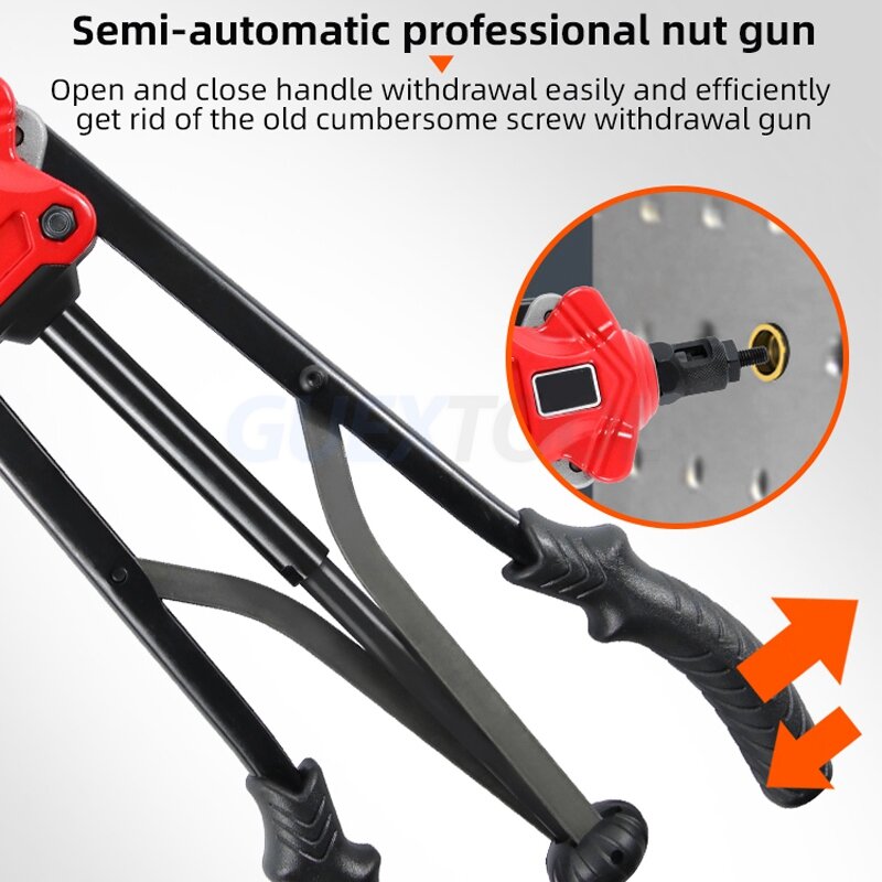 Remachadora de mano para reparación del hogar y bricolaje, herramienta de ajuste de pistola de remache individual, tuerca Setter M3/M4/M5/M6