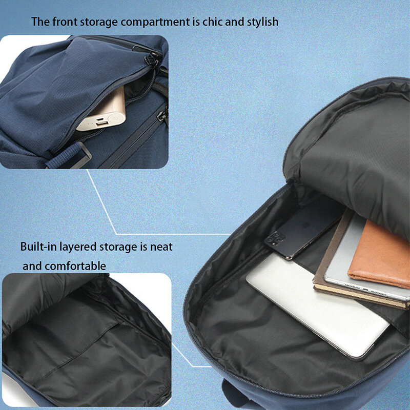 حقيبة ظهر غير رسمية متعددة الاستخدامات أحادية اللون ، حقيبة ظهر عصرية ذات سعة كبيرة ، حقيبة سفر خارجية لكل من الرجال والنساء ، جديدة