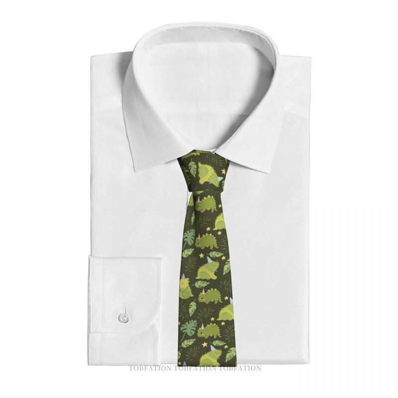 Cravates imprimées en 3D pour hommes, dinosaures, palmier, ranches, hip-hop, rue, affaires, mariage, fête, accessoires de chemise