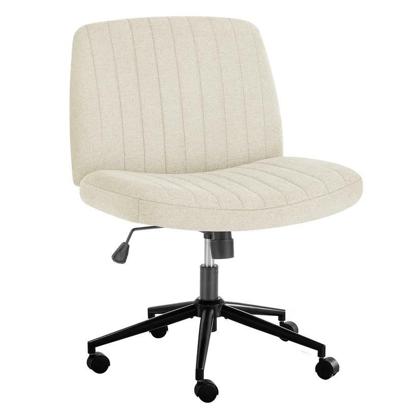 K! Cross-Legged Chair with Wheels, Height Adjustable Swivel Chair with Larger Seat Width, Sturdy and Durable, Easy to Assem