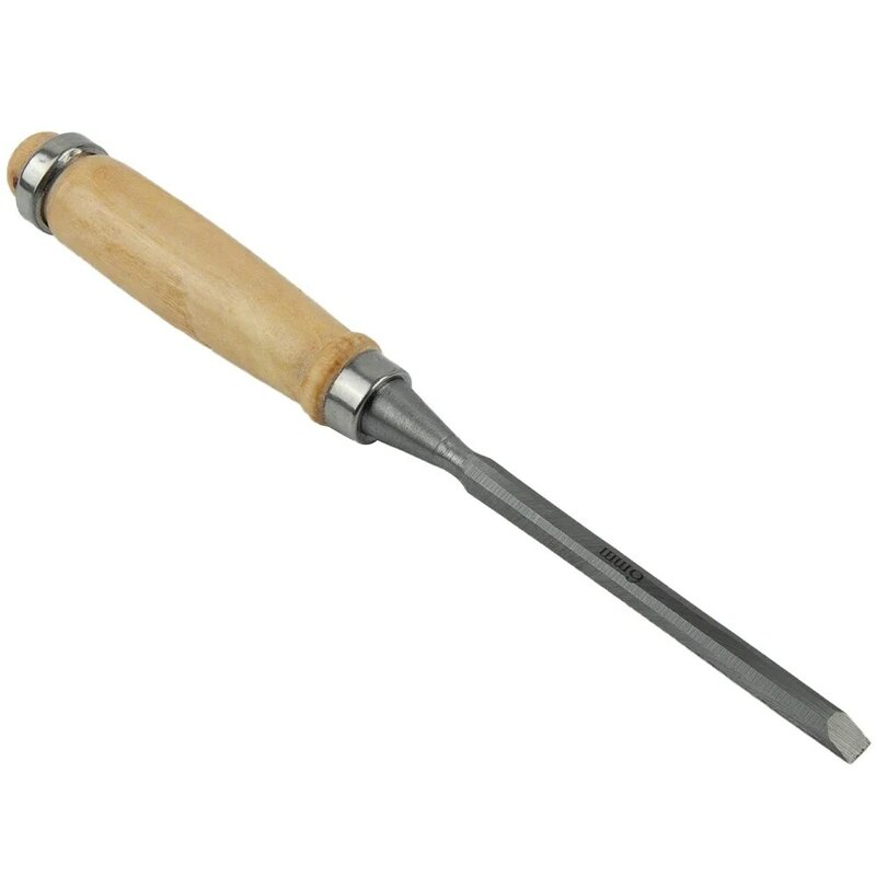 1 buah pahat kayu baja karbon, alat pahat tangan kayu Ukir kayu pahat datar untuk tukang kayu 6/12/18/24mm