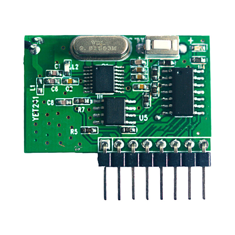 Factory OEM/ODM control board PCBA for 5V high sensitivity anti-jamming 433 wireless receiving module with decoding function