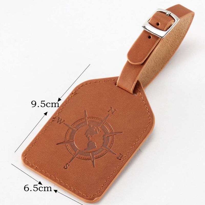 Tas tangan portabel pola kompas Aksesori Perjalanan tas Tag liontin nama ID Tag koper Label