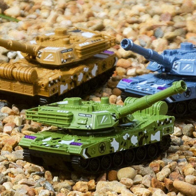 Brinquedo de inércia do tanque menor detalhes fadeless puxar para trás tanque inércia brinquedos do veículo tanque interativo brinquedos brinquedo de inércia do tanque