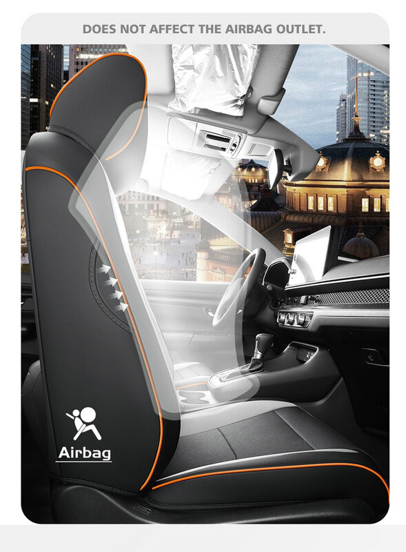 Personalizado Car Seat Covers para Honda, Cobertura Total, Capa Protetora, Acessórios Interiores, Honda CRV 2023, 2024, CR-V
