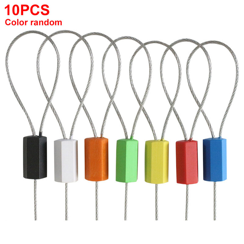 10pcs/set Self-locking Port Container LockSeal Random Color Stainless Steel Railway Anti-Corrosion Tightening Type Firm