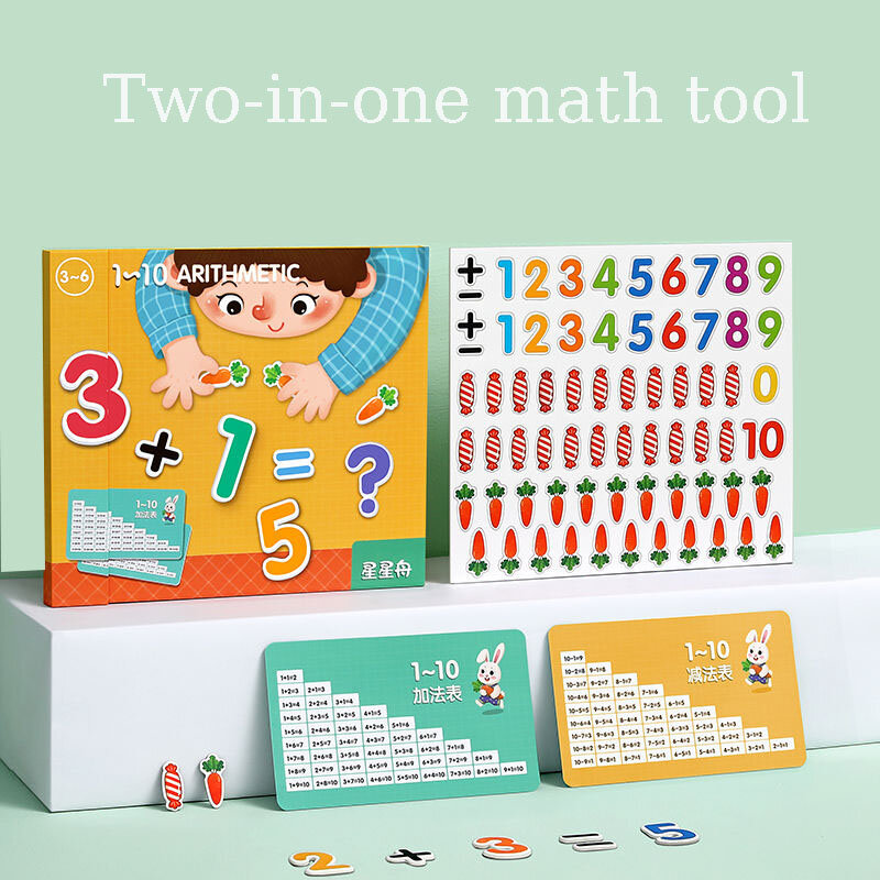 Addizione matematica e sottrazione sussidi didattici giocattoli di decomposizione digitale apprendimento per bambini aritmetica illuminazione divertente artefatto