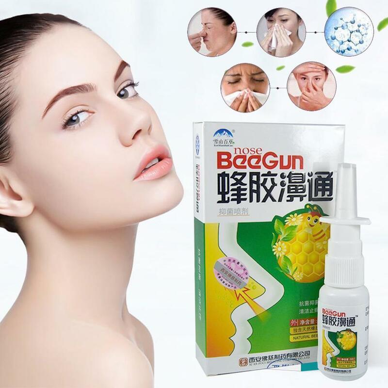 20ML Chinês Tradicional Herbal Própolis Spray Nasal Inflamação Sinusite Frio Seco Coceira Inchaço Nariz Gotas